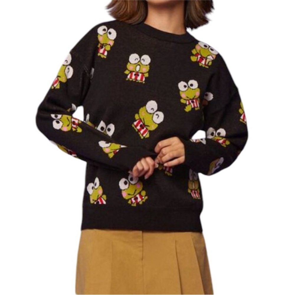 Forever 21 x Hello Kitty and Friends Keroppi Sweater Womens Size Large